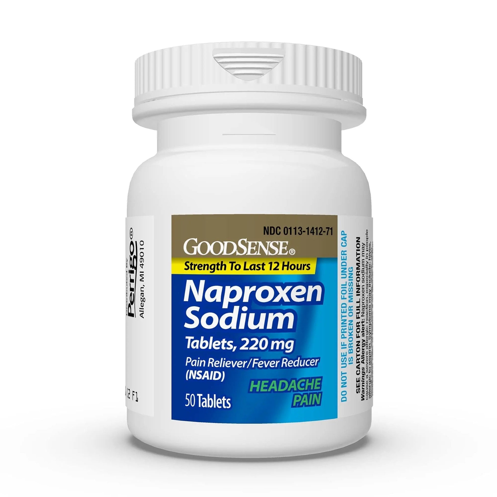GoodSense Naproxen Sodium Tablets 220 Mg, Headache Pain, Blue, 50 Count GoodSense Au supplements