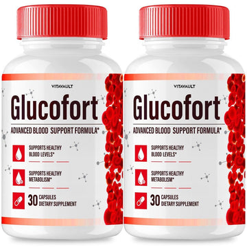(2 Pack) Glucofort, Max Advanced Blood Support Formula Capsules Vitavault Au supplements