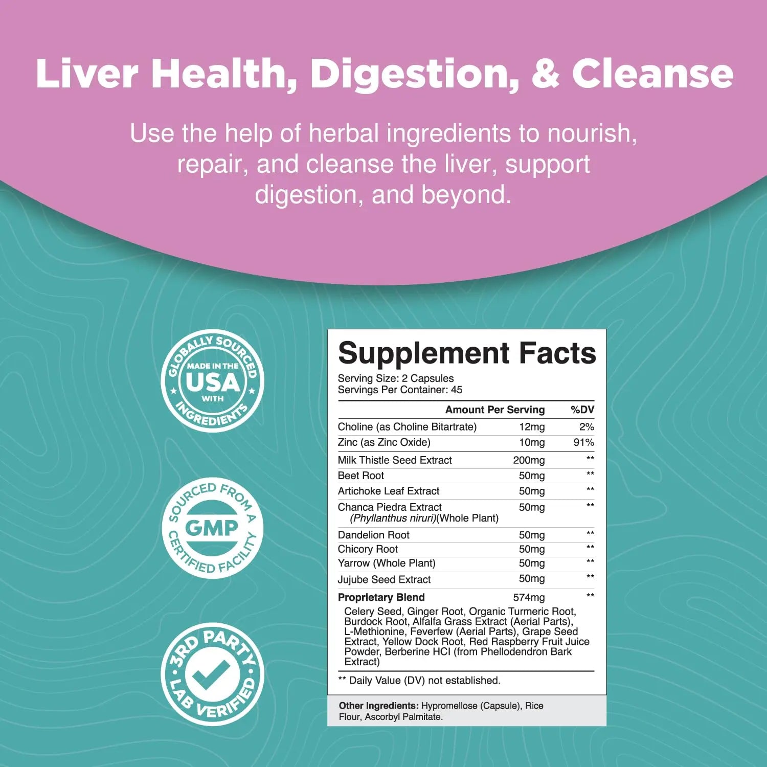 Liver Cleanse Detox & Repair Formula - Herbal Liver Support Supplement Natures Craft Au supplements