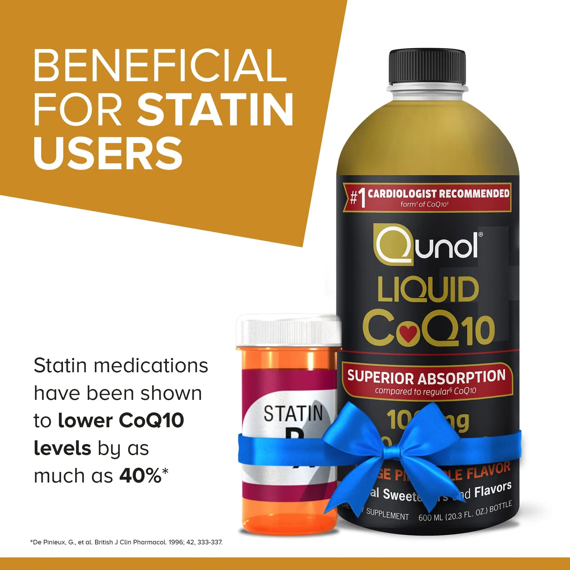 Qunol Liquid CoQ10 100mg, Superior Absorption Natural Supplement Form of Coenzyme Qunol Au supplements