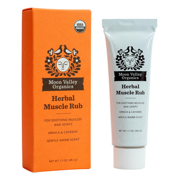Moon Valley Organics Herbal Muscle Rub with Cayenne for Sore Joints, Aches and Pains, Soothes Pain Caused by Cold, Treat Sore Spots with Heat Moon Valley Organics Au supplements