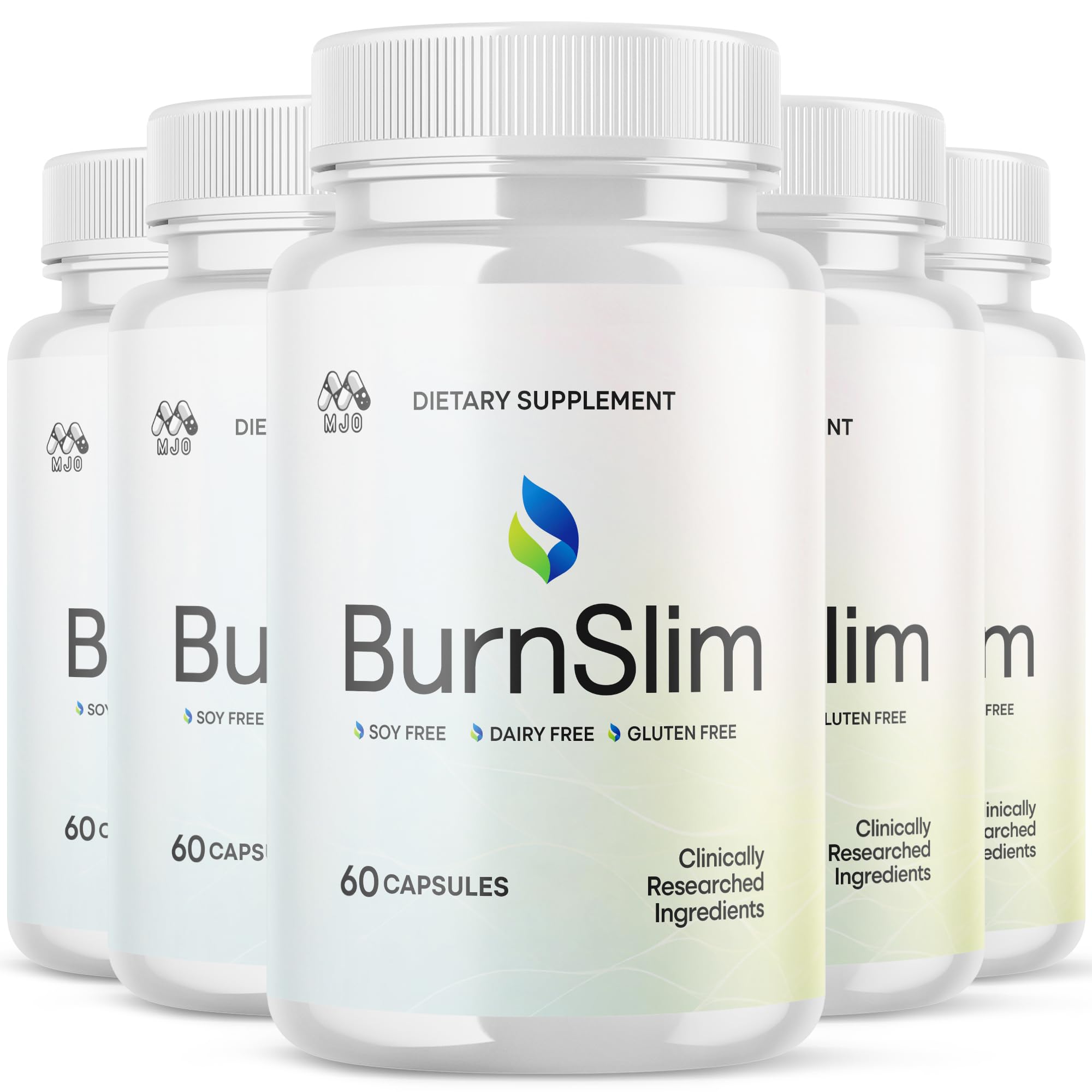 (5 Pack) Burn Slim Capsules, Official Burnslim Pills with All Natural Ingredients, Advanced Burn Slim Health and Wellness Supplement Supporting Active Lifestyle for Women and Men (300 Capsules) MJO Au supplements