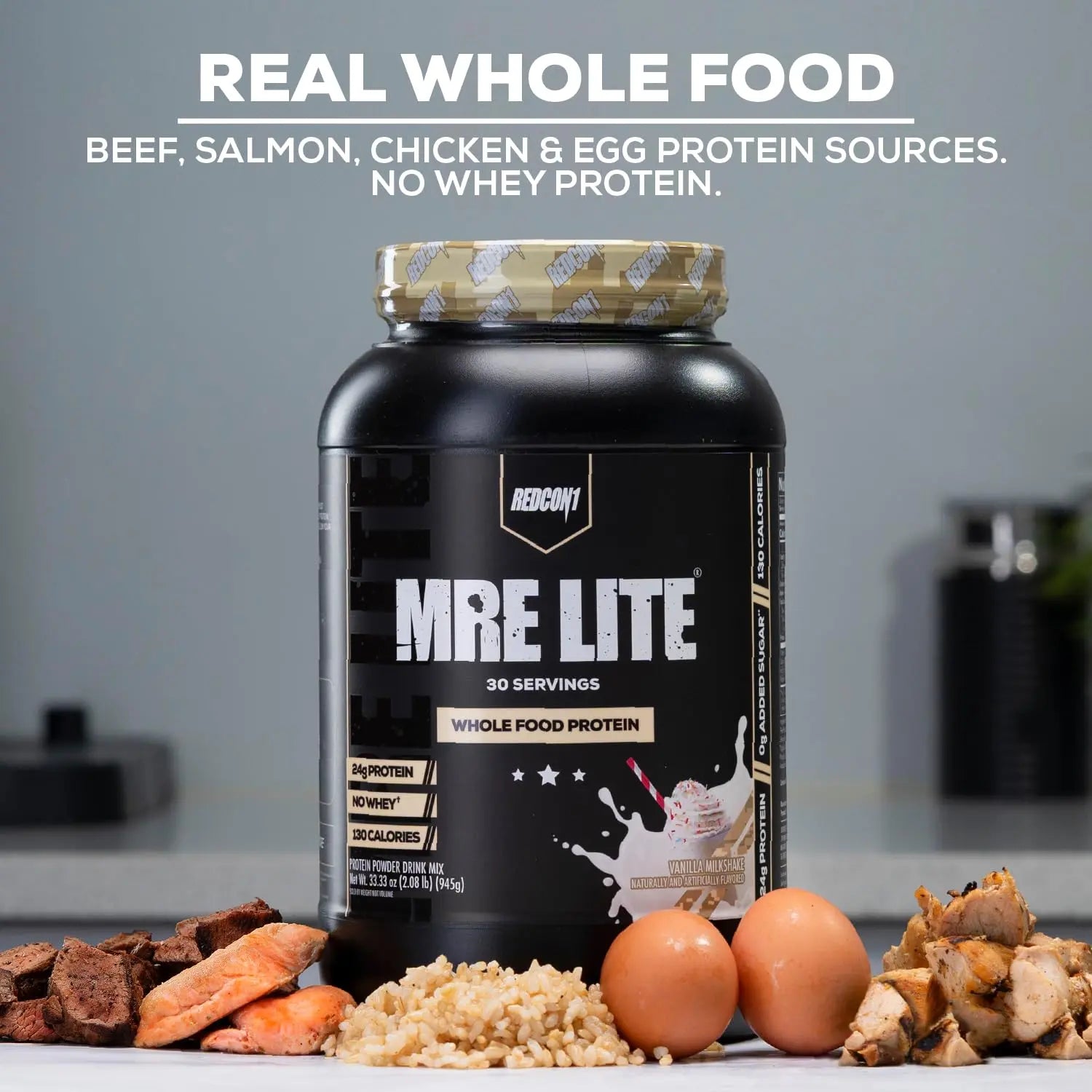 REDCON1 MRE Lite Whole Food Protein Powder, Peanut Butter Cookie - Low Carb & Whey REDCON1 Au supplements