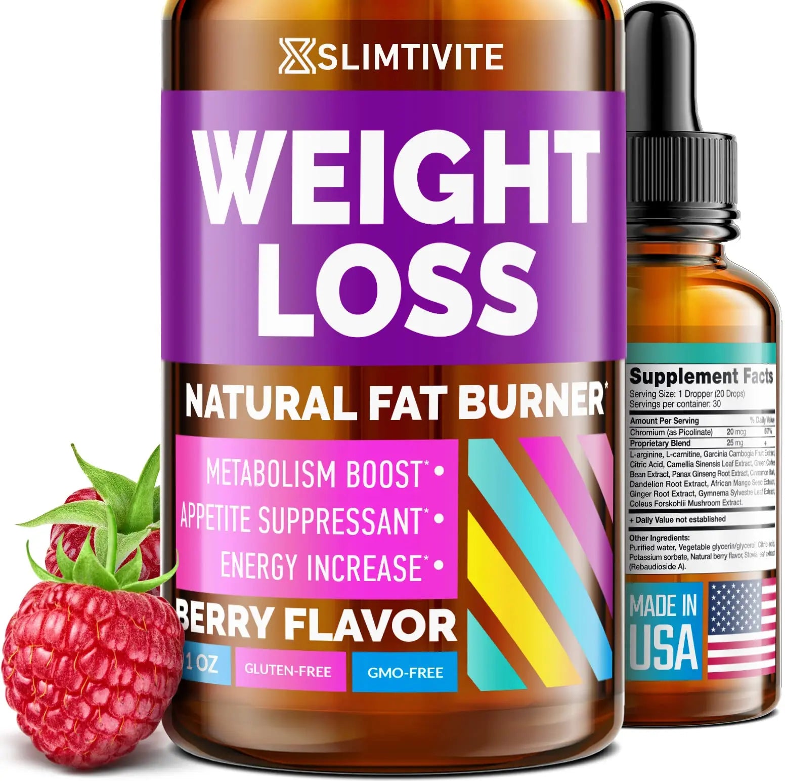 Slimtivite Weight Loss Drops - Diet Fat Effective Appetite Suppressant & Metabolism A.Vogel Au supplements