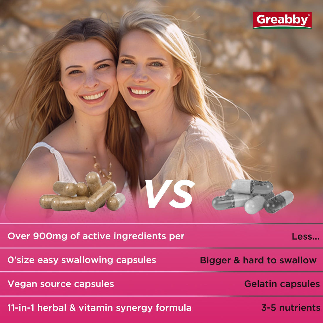 GREABBY Cortisol Supplements for Women, 11-in-1 Formula with Ashwagandha, L-Theanine, Phosphatidylserine and More, Lower Cortisol Health Support, 90 Vegan Capsules GREABBY Au supplements