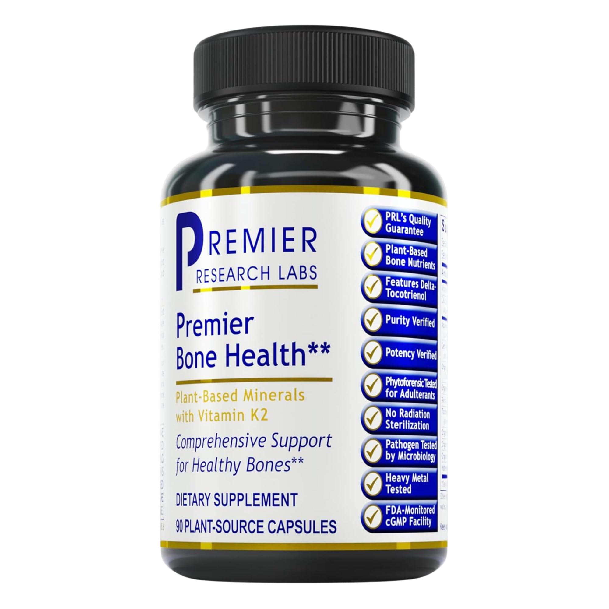 Premier Research Labs Premier Bone Health - Bone Health Vitamins, Bone Strength Supplement for Women & Men, Calcium Supplement with Vitamin K2, Healthy Bone Support - 90 Capsules Premier Research Labs Au supplements
