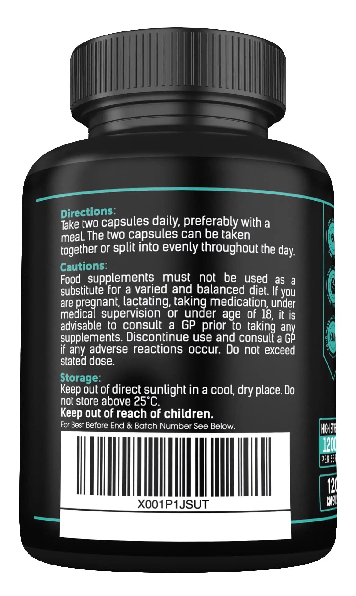 Magnesium Glycinate Supplements & Vitamin B6 - 120 High Strength Capsules SS Sport Supplies Au supplements