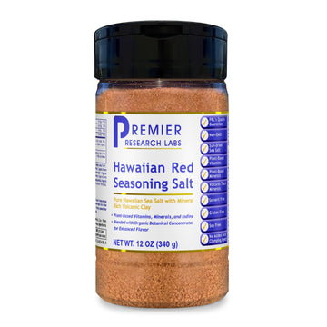 Premier Research Labs Hawaiian Red Seasoning Salt- Pink Salt, Red Hawaiian Salt, Hawaiian Red Alaea Sea Salt for Cooking, Multivitamin for Kids, Enriched with Plant-Derived Vitamins & Minerals- 12 oz Premier Research Labs Au supplements