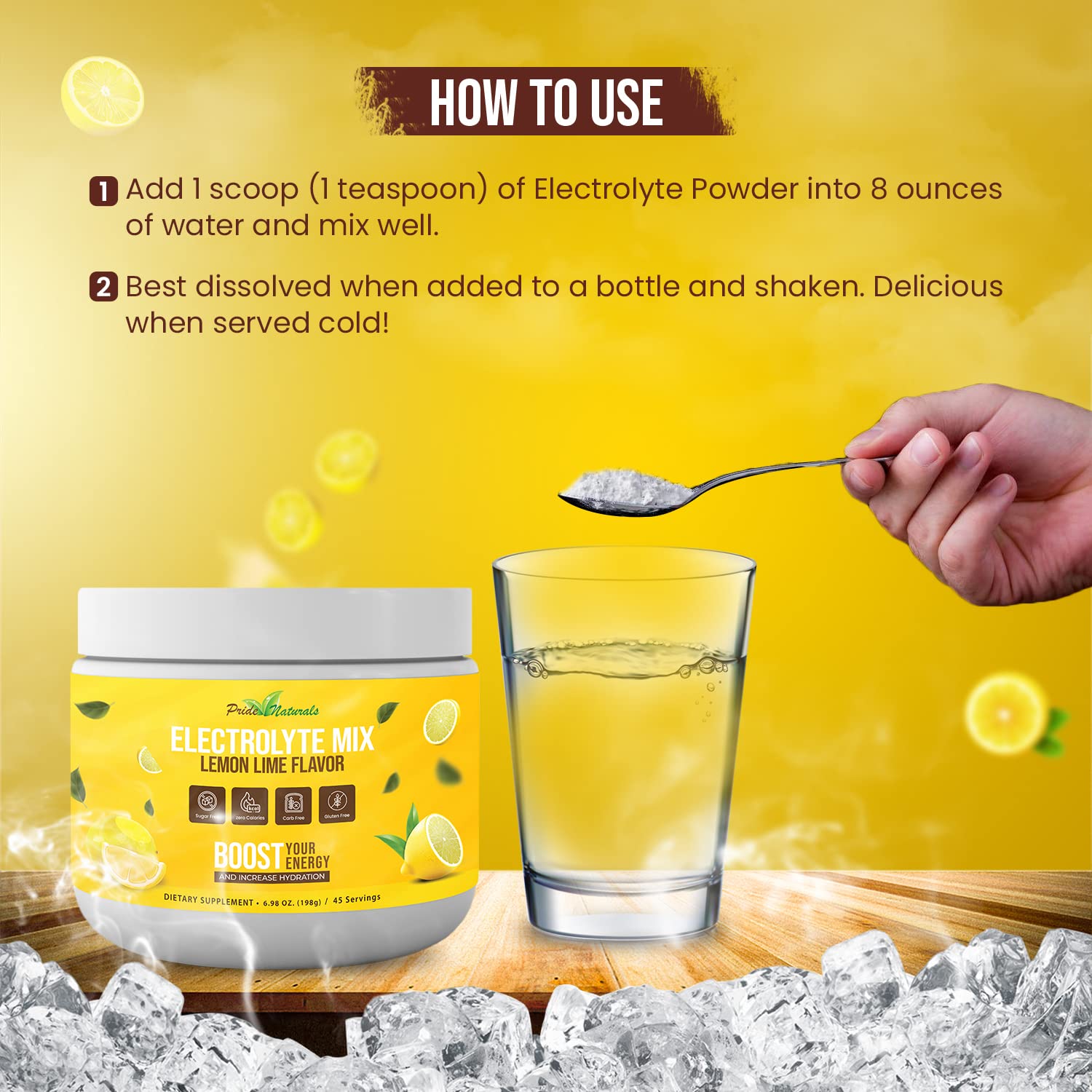 Electrolyte Powder - Refreshing Workout Recovery Electrolytes, Sugar Free, Gluten Free Pride Naturals, Inc Au supplements