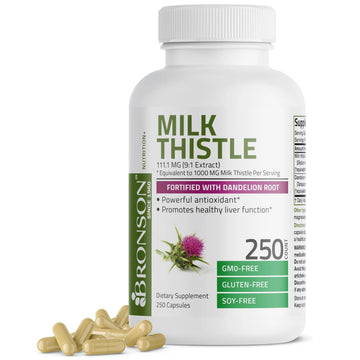 Bronson Milk Thistle Silymarin Marianum & Dandelion Root Liver Health Support Bronson Au supplements