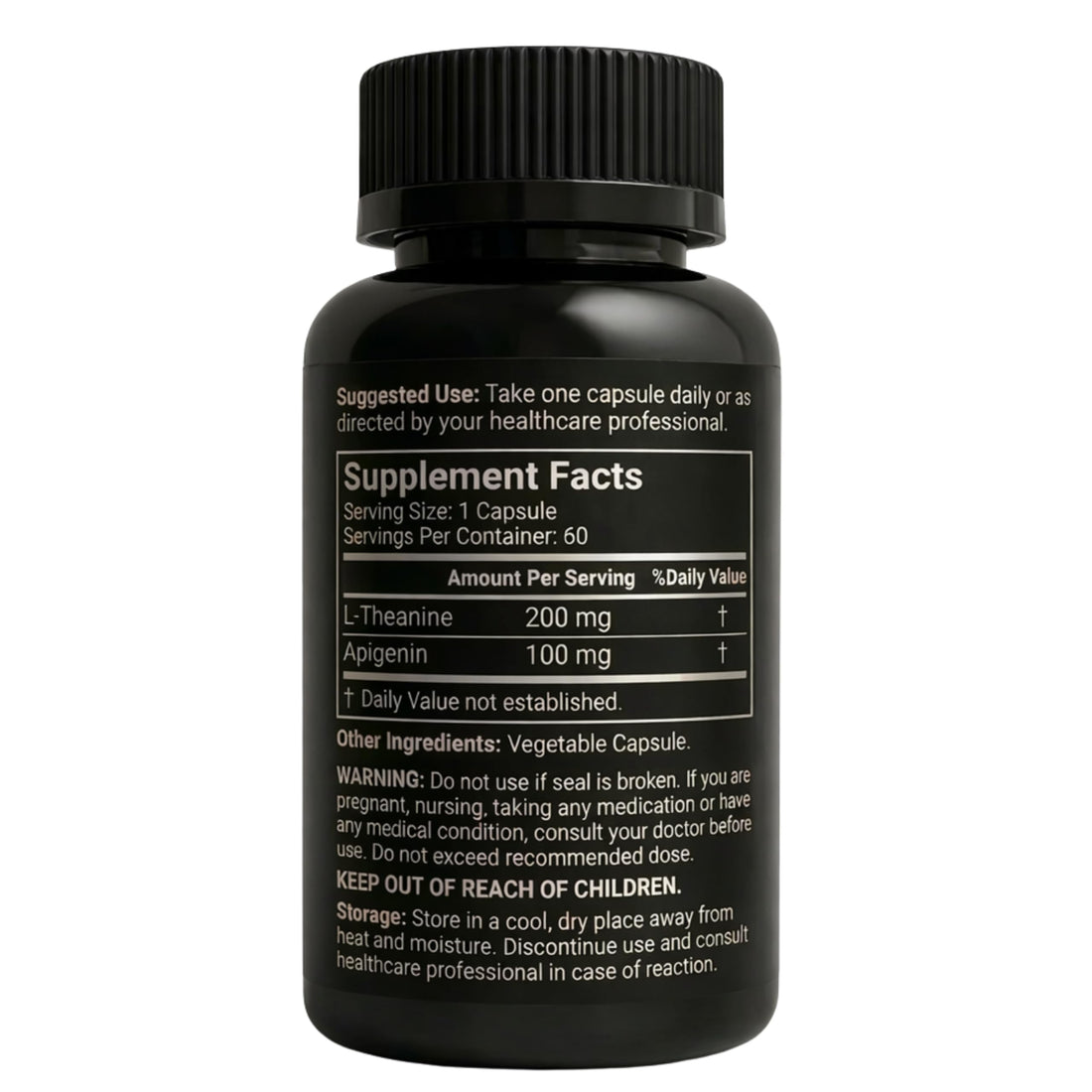 Mindvance Apigenin 100mg with L-Theanine 200mg Supplement Capsules for Sleep Support, Relaxation, Clarity & Calm | Melatonin Free | 60 Vegan Capsules Mindvance Au supplements