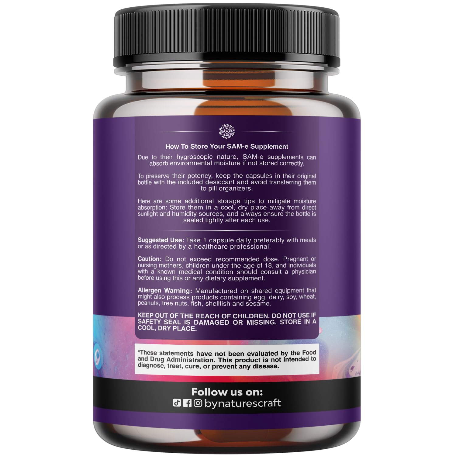 Sam-E 200mg Mood Support Supplement - S-Adenosyl Methionine Sam-E Supplement for Natural Relaxing Mood Boost Brain Support and Liver Detox Cleanse - Vegan Non-GMO and Gluten Free - 60 Count Natures Craft Au supplements