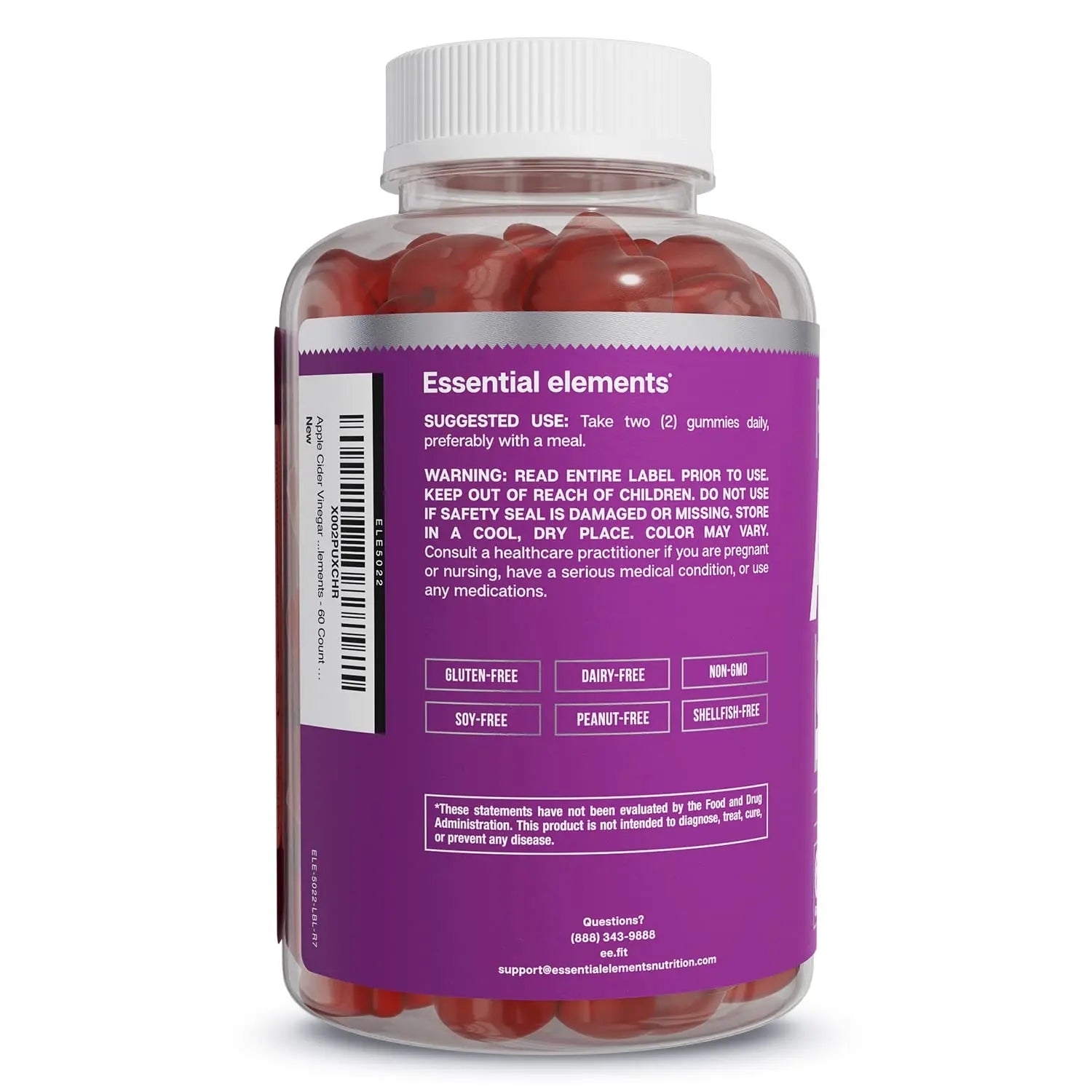 Essential Elements Apple Cider Vinegar Gummies from The Mother - Naturally-Sourced Essential Elements Au supplements