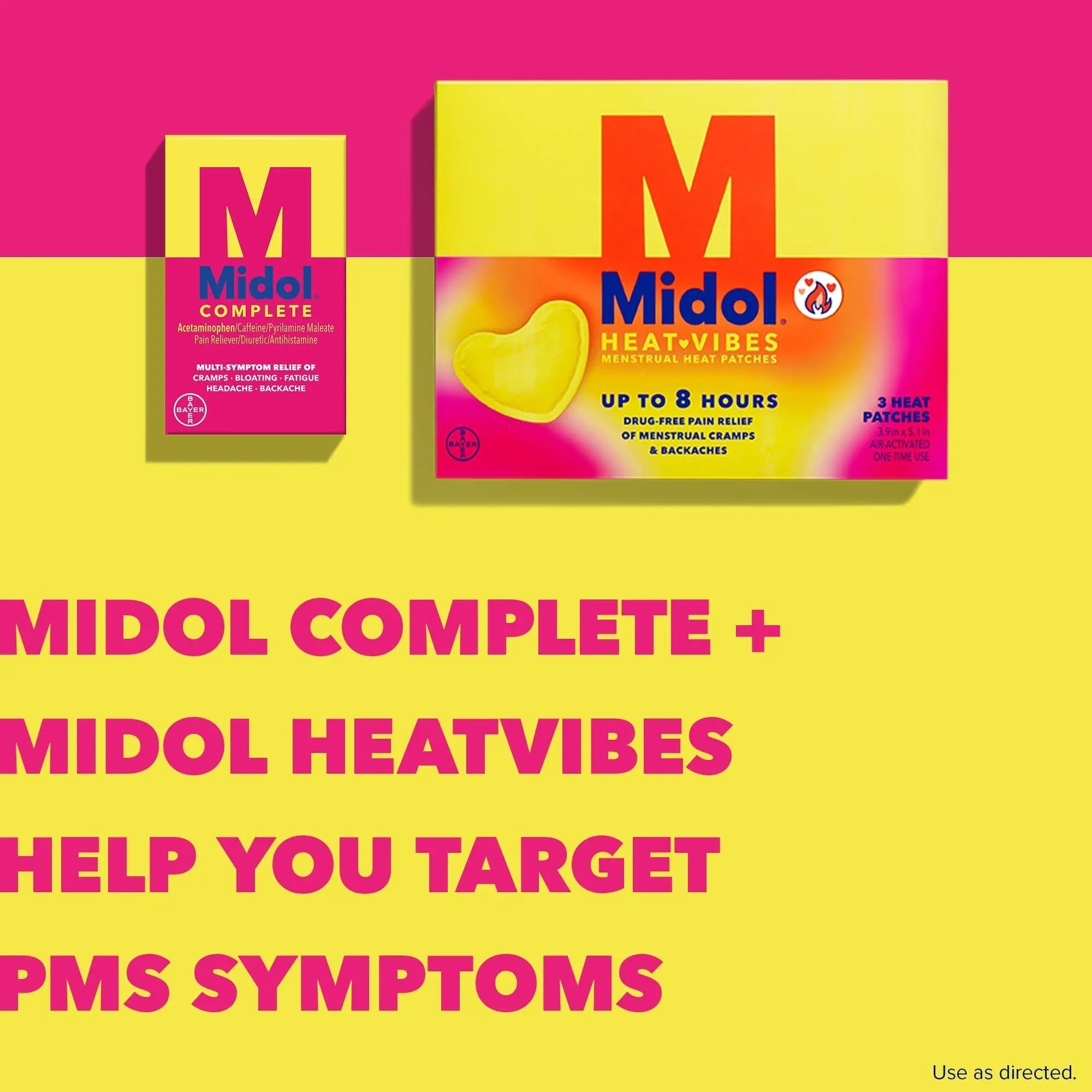 Midol Complete Menstrual Pain Relief Caplets with Acetaminophen for Period Cramps, and Menstrual Symptom Relief - 40 Count (Pack of 3) (Packaging May Vary) Midol Au supplements