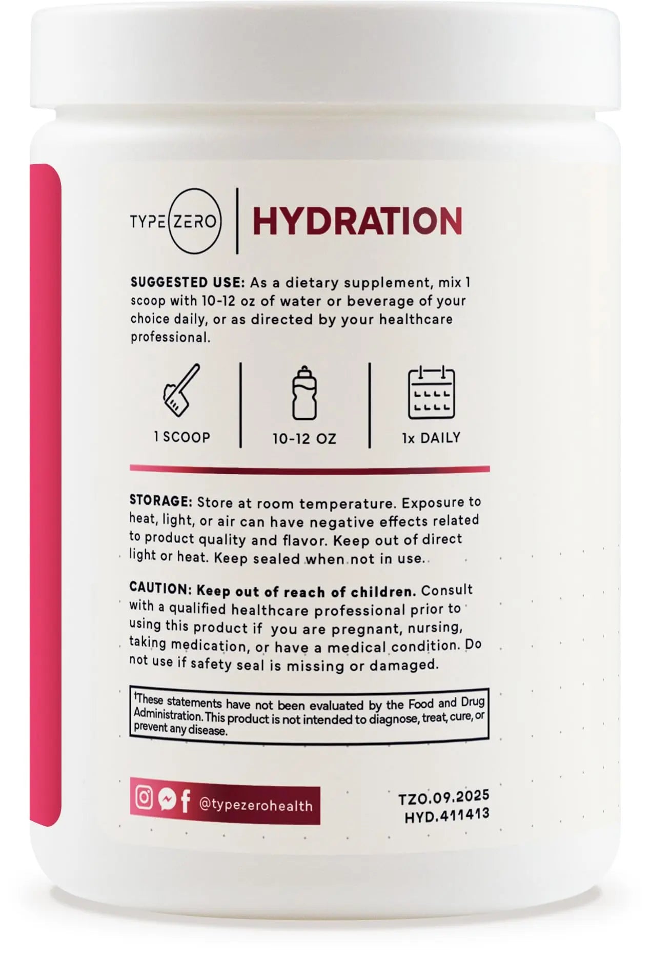Type Zero Clean Electrolytes Hydration Powder Drink Mix + 14 Essential Vitamins & Minerals - Sugar Free, Zero Artificial Ingredients - Mixed Berry Flavor, 50 Servings Type Zero Au supplements