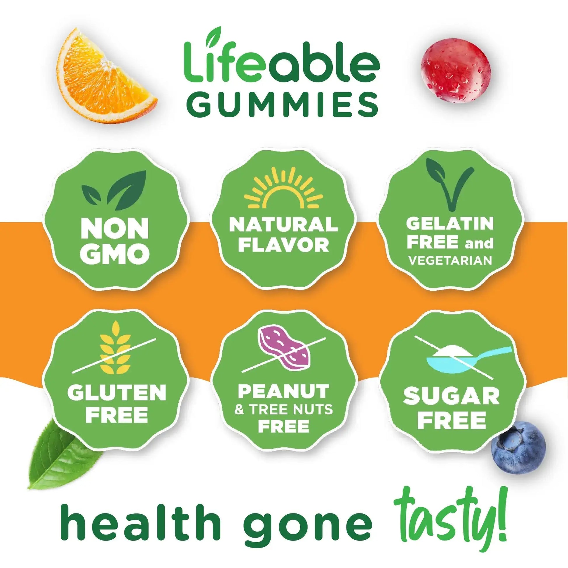 Lifeable Sugar Free Multivitamin Gummies | with Iron Vitamin A, C, D, E, Niacin, B6, Folate, B12, Biotin, Pantothenic Acid, Zinc | Lifeable Au supplements
