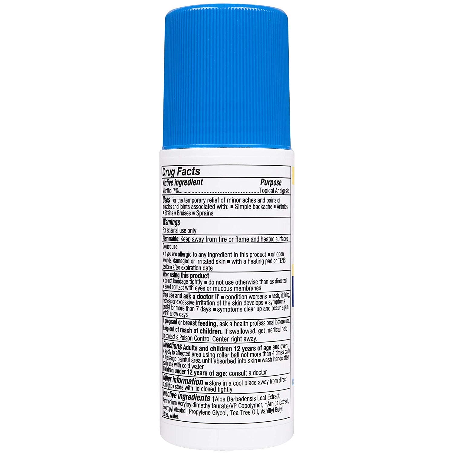 Zim's Max Freeze Muscle and Joint Pain Relief Roll-On - 3 oz, Pack of 4 Zim's Crack Creme Au supplements