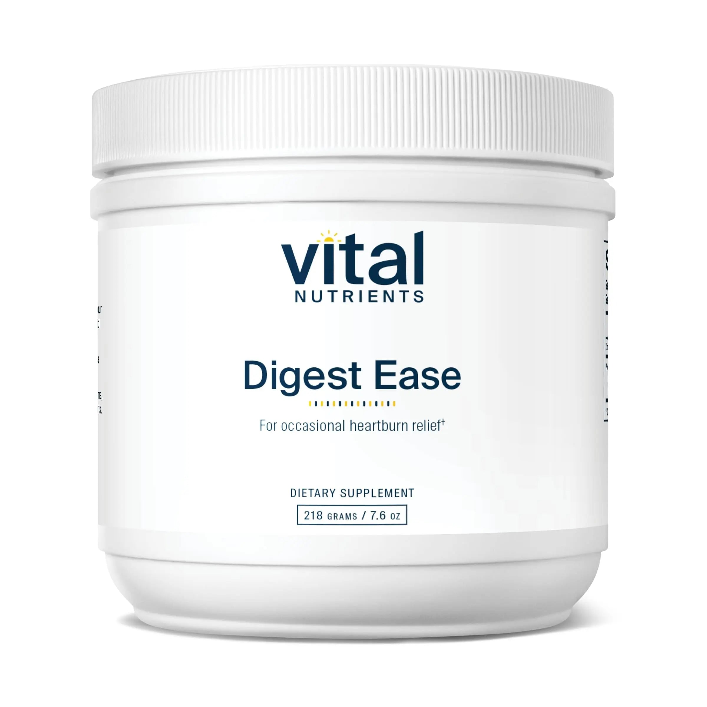 Vital Nutrients Digest Ease (Formerly Heartburn Tx) - Occasional Heartburn & Indigestion Relief - Supports Healthy GI Function & Helps Soothe GI Tract - Gluten, Dairy, Soy Free - Non-GMO - 50 Servings Vital Nutrients Au supplements