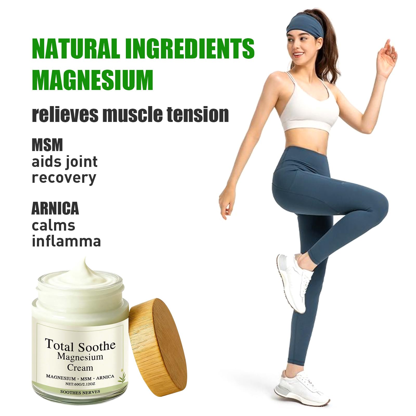 TotalRelief Magnesium Cream - MSM & Arnica – Fast Absorbing, Joint Relief Cream with Mineral Delivery Formula,Non-Greasy Topical for Everyday Joint & Muscle Comfort Generic Au supplements