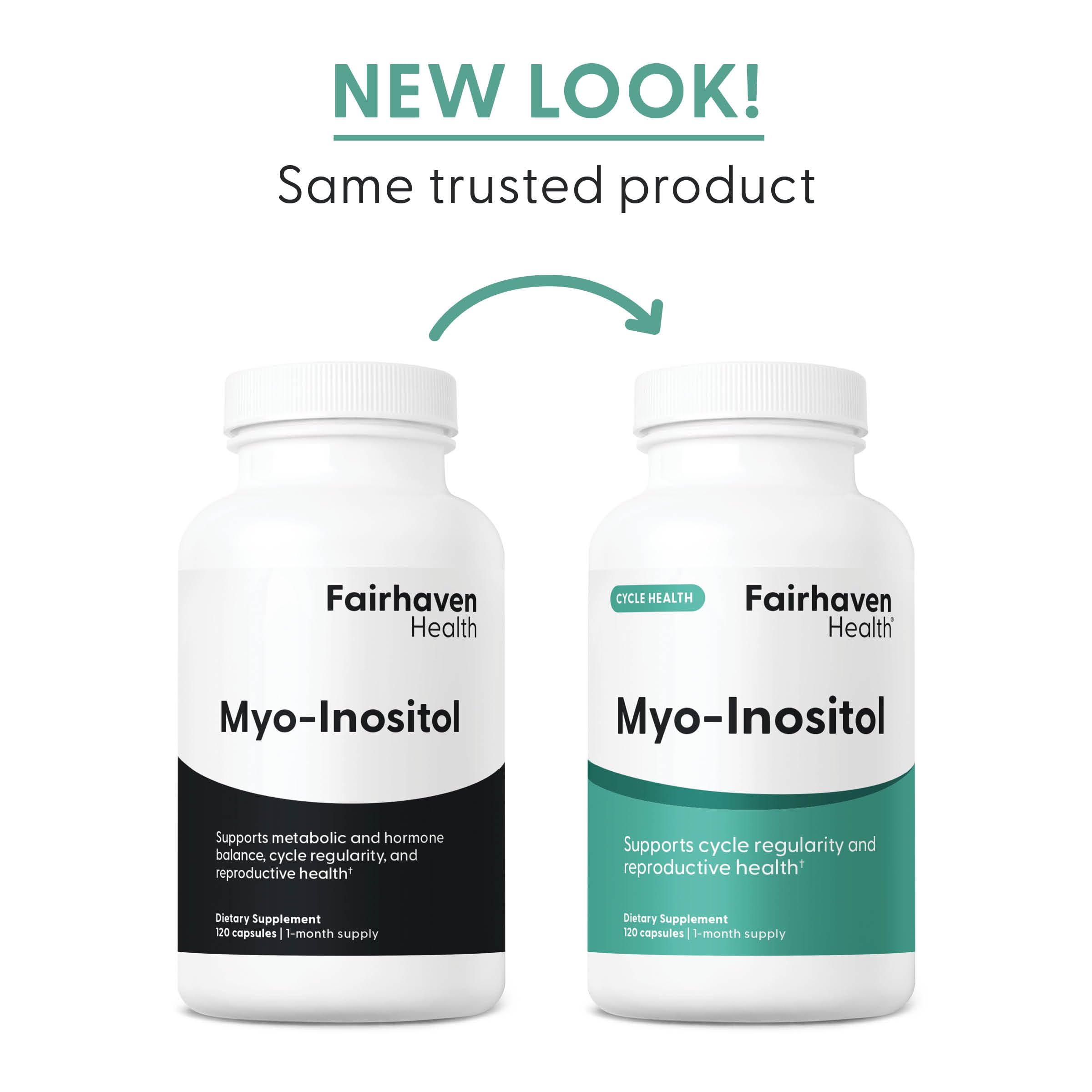 Fairhaven Health Myo-Inositol Supplement for Women and Men | Vitamin B8 2000mg | Vegan Inositol Powder Capsules | Gluten, Dairy and Soy Free | 120 Inositol Capsules Fairhaven Health Au supplements