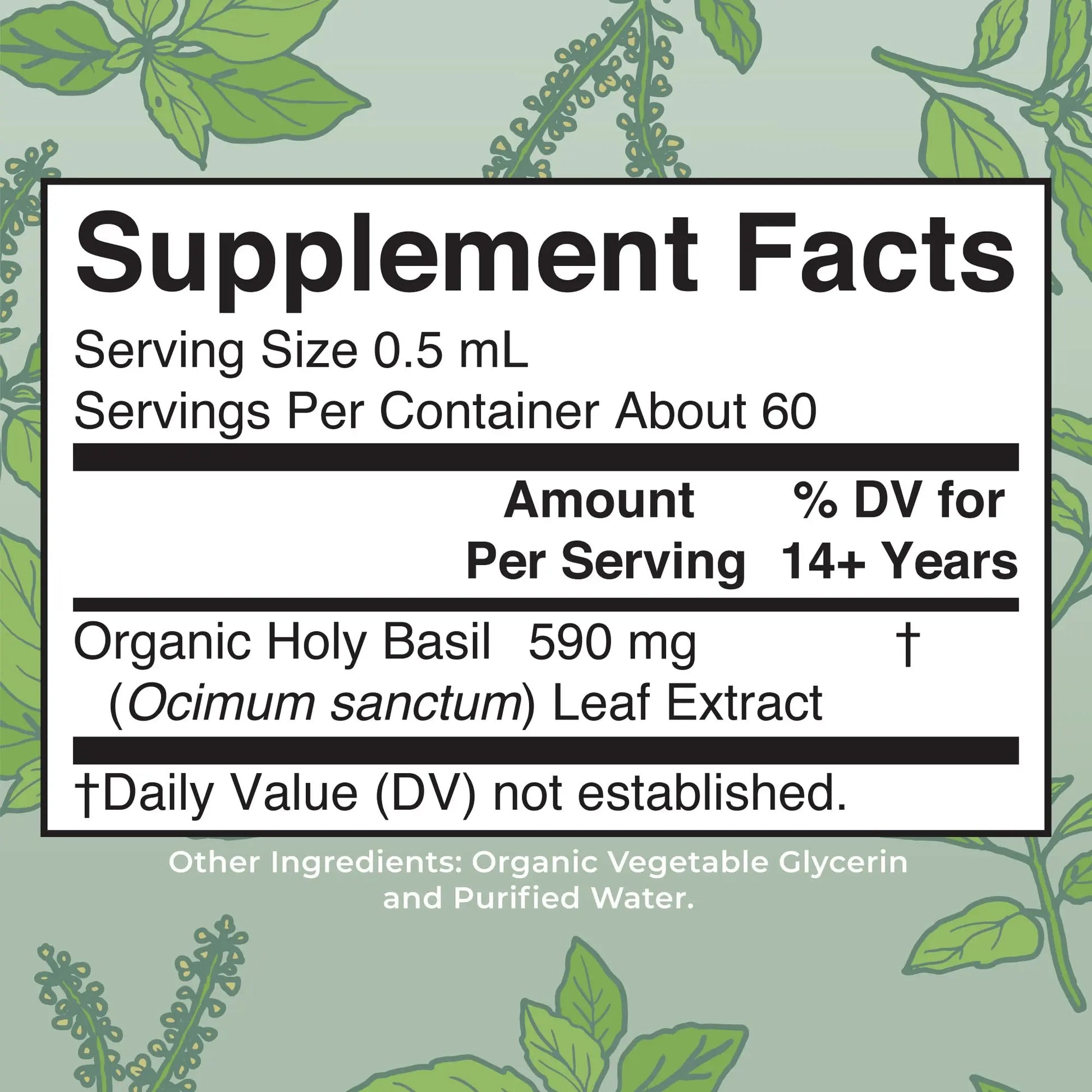 MaryRuth Organics Holy Basil Sugar Free | Tulsi Holy Basil Herbal Liquid Drops | Antioxidant | Cognitive Function | Digestive Support | Energy Levels | Vegan | Non-GMO | 1 Fl Oz MARYRUTH'S Au supplements