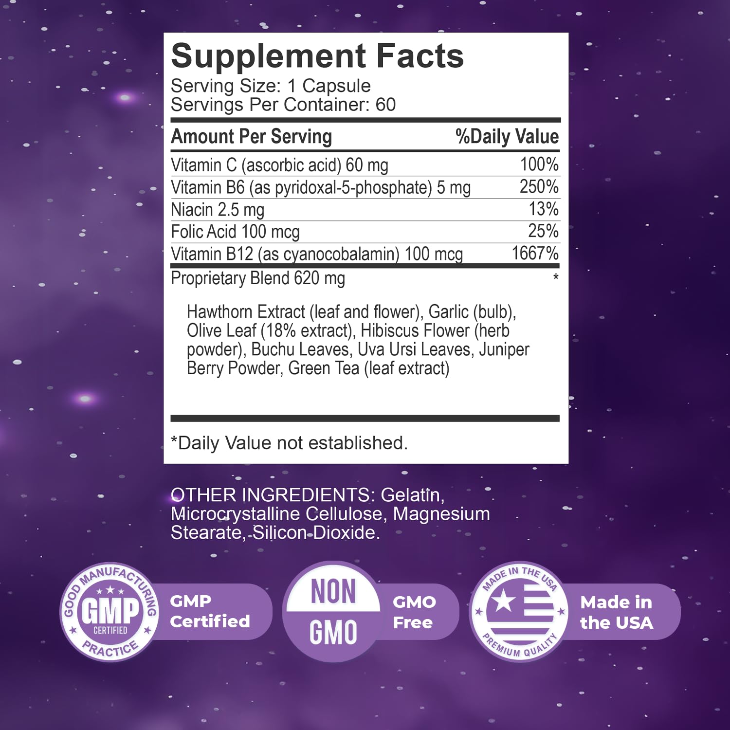 Nature’s NutriWave Sonus Complete – Natural Daily Formula with Vitamin C, B6, B12 & Folic Acid – Non-GMO, Easy to Use, GMP Certified – 60 Capsules, 1 Month Supply Nature’s NutriWave Au supplements