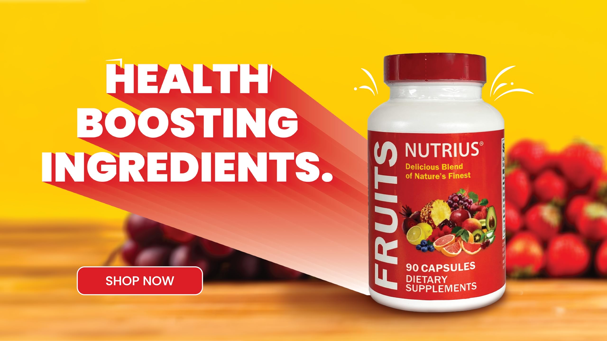 Nutrius Fruits Delicious Blend of Nature's Finest - 90 Capsules Dietary Supplements Nutrius Au supplements