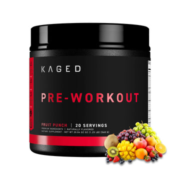 Kaged Stimulant Free Pre Workout Powder | Fruit Punch | Pre-Kaged | Formulated with Creatine, Beta Alanine | No Jitters | 20 Servings Kaged Au supplements
