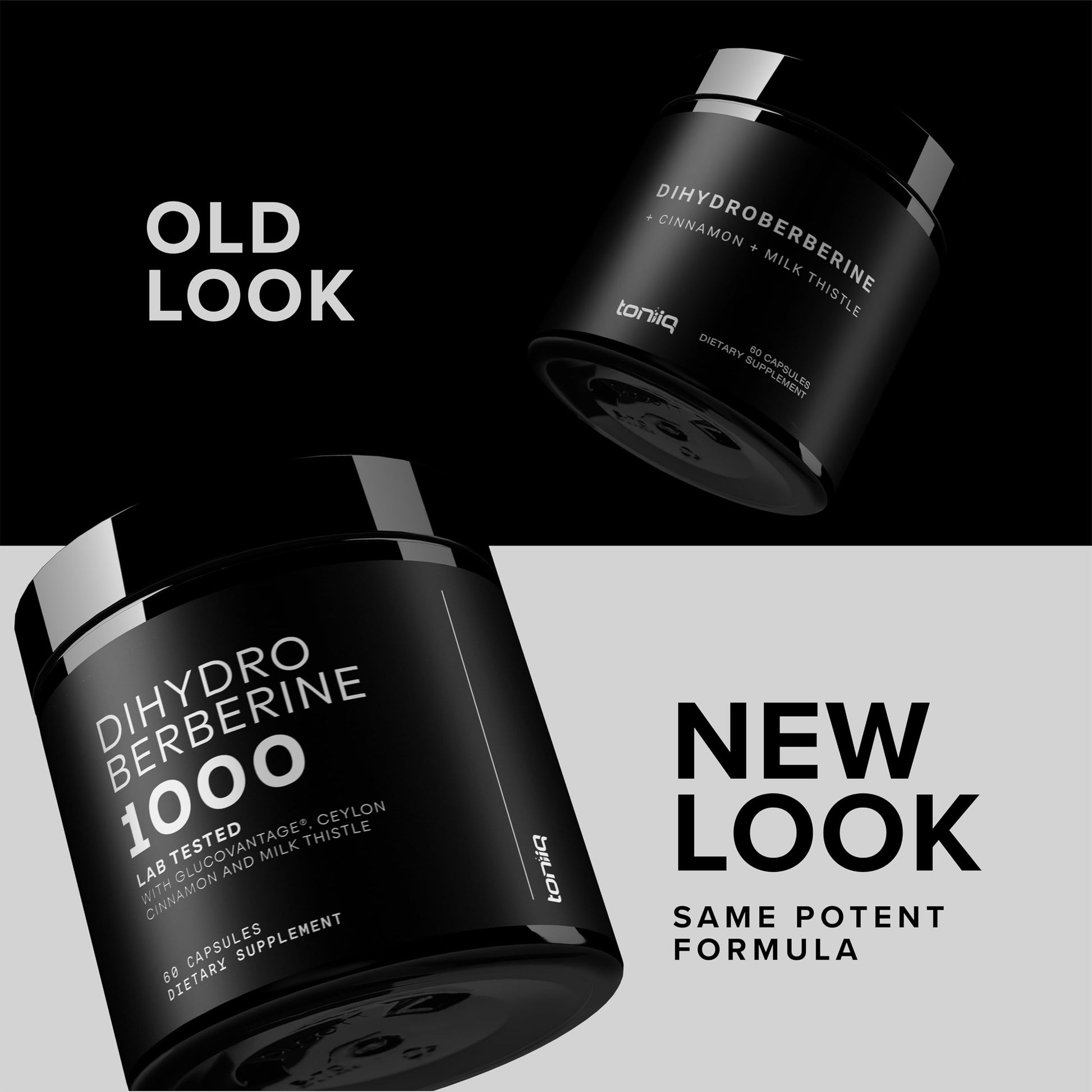 Toniiq Dihydroberberine Supplement - Ultra High Potency 1,000mg Formula with GlucoVantage, 10:1 Ceylon Cinnamon & 50:1 Milk Thistle - Third-Party Lab Tested Toniiq Au supplements