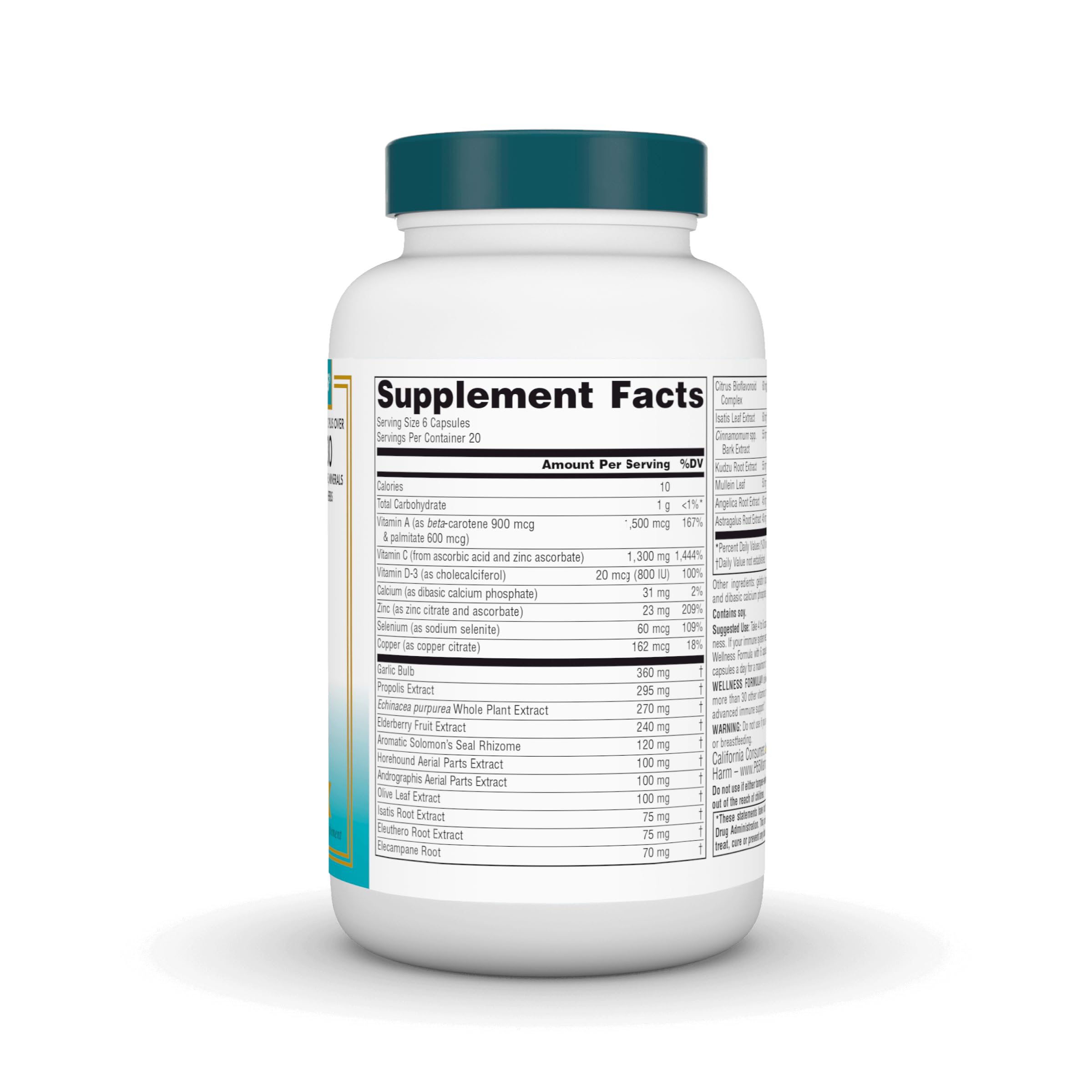 Source Naturals Wellness Formula Bio-Aligned Vitamins & Herbal Defense for Advanced Immune Support* - Dietary Supplement & Immunity Booster - 120 Capsules Source Naturals Au supplements