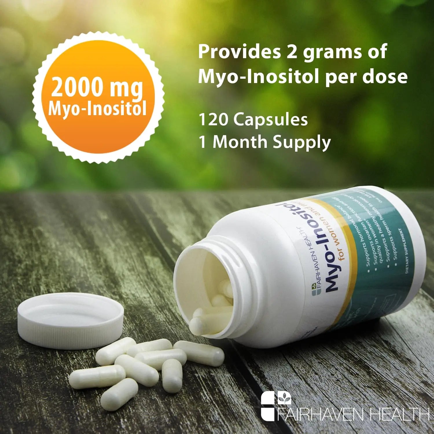 Fairhaven Health Myo-Inositol Supplement 2000mg | Male and Female Fertility Supplement Fairhaven Health Au supplements