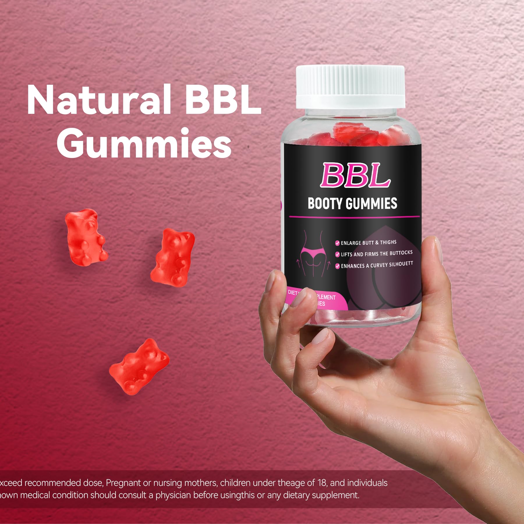 Aromlife BBL Gummies for Women, 60 Count Bear Shape Booty Gummies with Herbal Ingredients, BBL Vitamin Gummy with Fenugreek, Asian Ginseng, Motherwort, Saw Palmetto, Anise Seed & Vitamin C Aromlife Au supplements