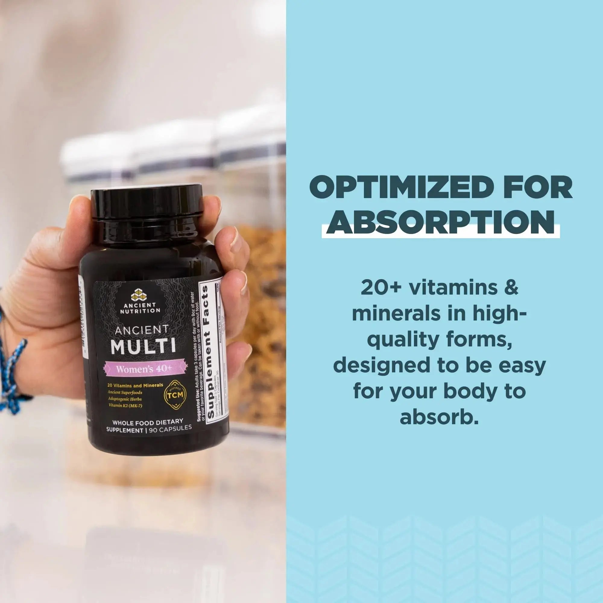 Ancient Nutrition Multivitamins for Men and Women, Age 40+ (90 Count) Ancient Nutrition Au supplements