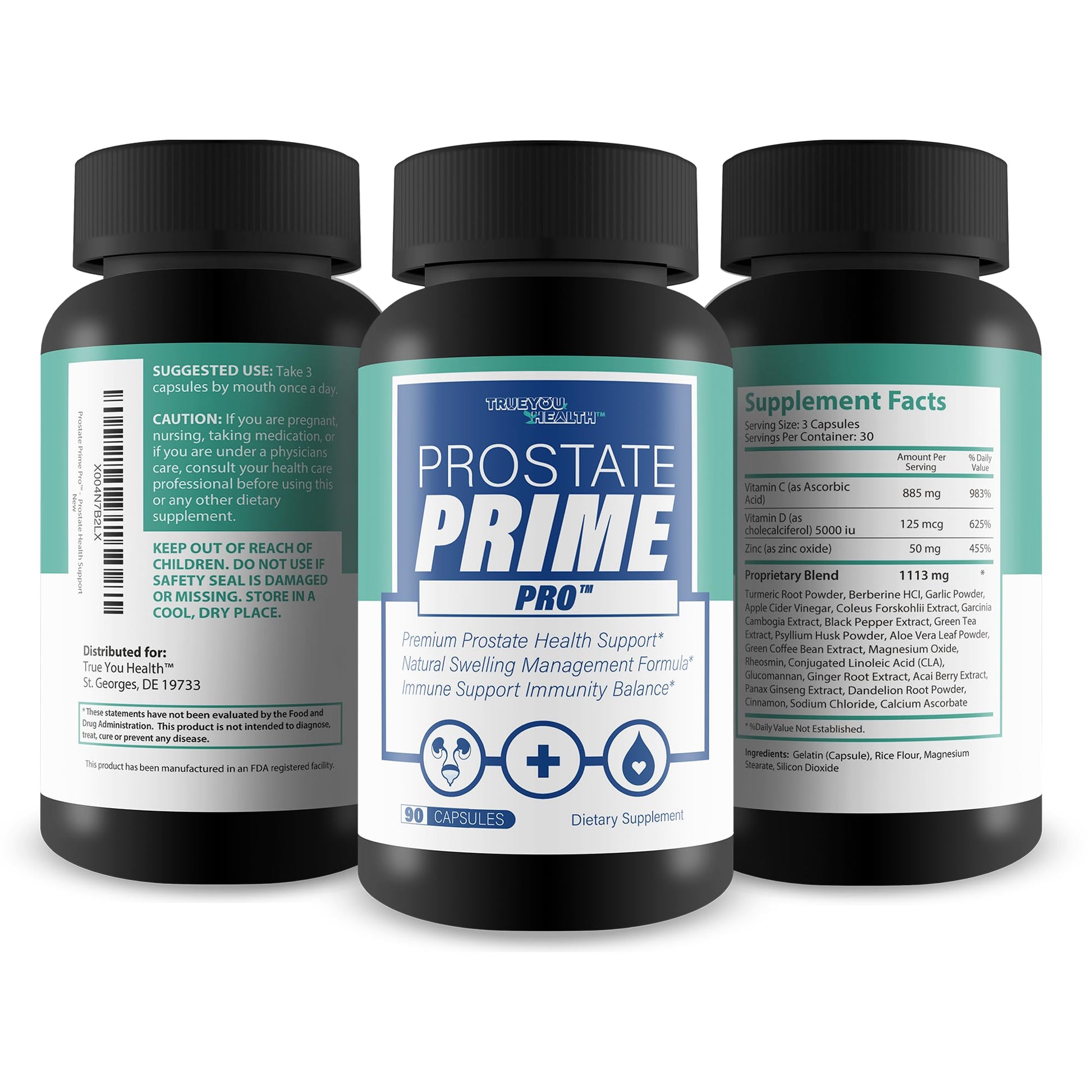 Prostate Prime Pro - Improved Formula - Our Best Prostate Support Supplement For Men’s Health - Natural Prostatitis Prostate Health - Natural Prostate Remedies - Men Prostate Vitamin Prostaprime Pills True You Health Au supplements