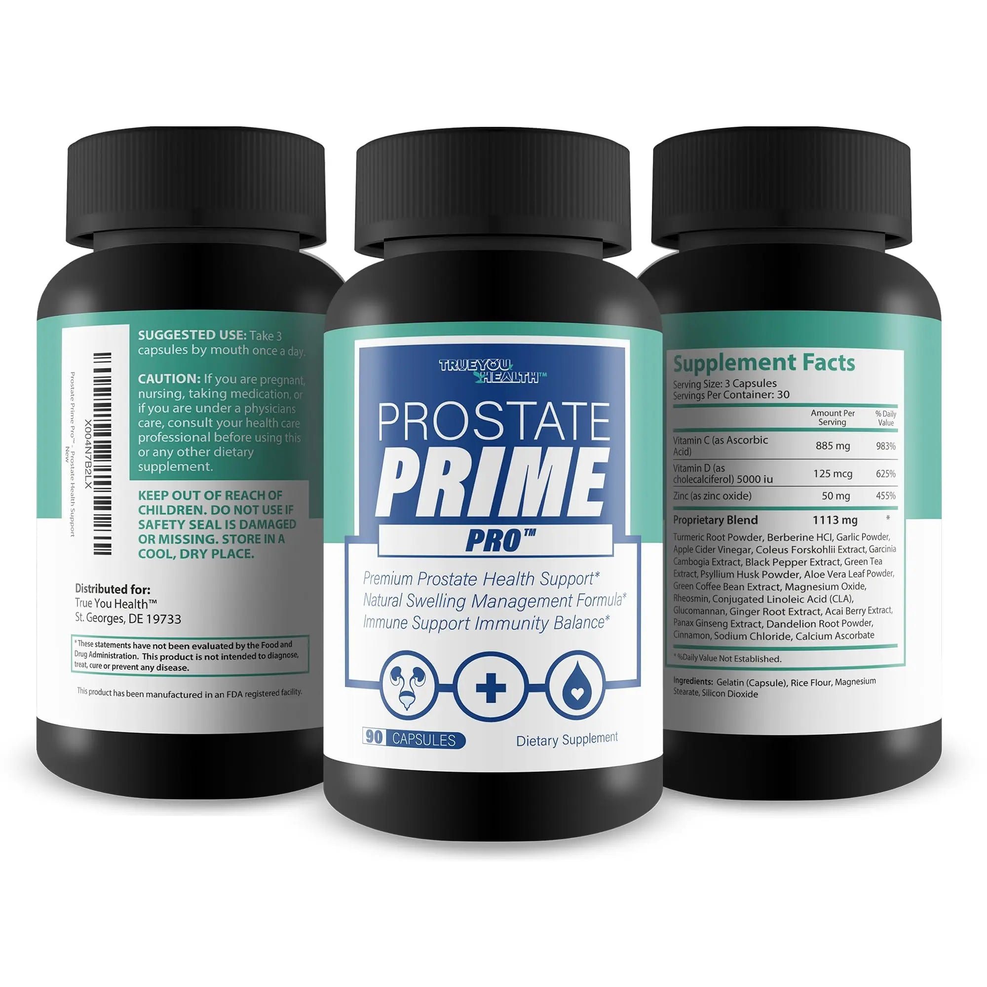 Prostate Prime Pro - Improved Formula - Our Best Prostate Support Supplement For Men’s Health - Natural Prostatitis Prostate Health - Natural Prostate Remedies - Men Prostate Vitamin Prostaprime Pills True You Health Au supplements