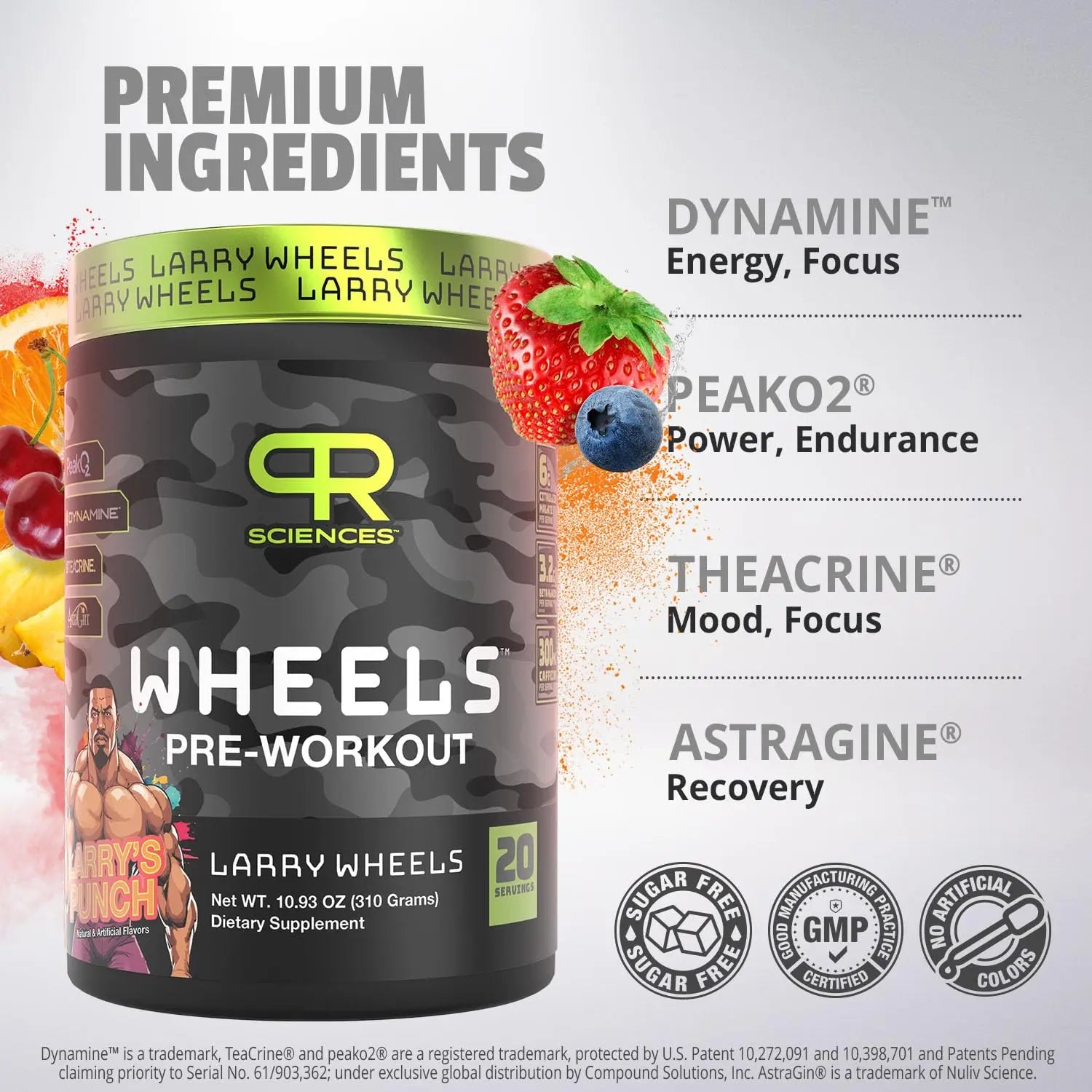 Larry Wheels' Pre Workout - Energy Drink Powder - Pre Workout Powder for Men & Women PR Sciences Au supplements