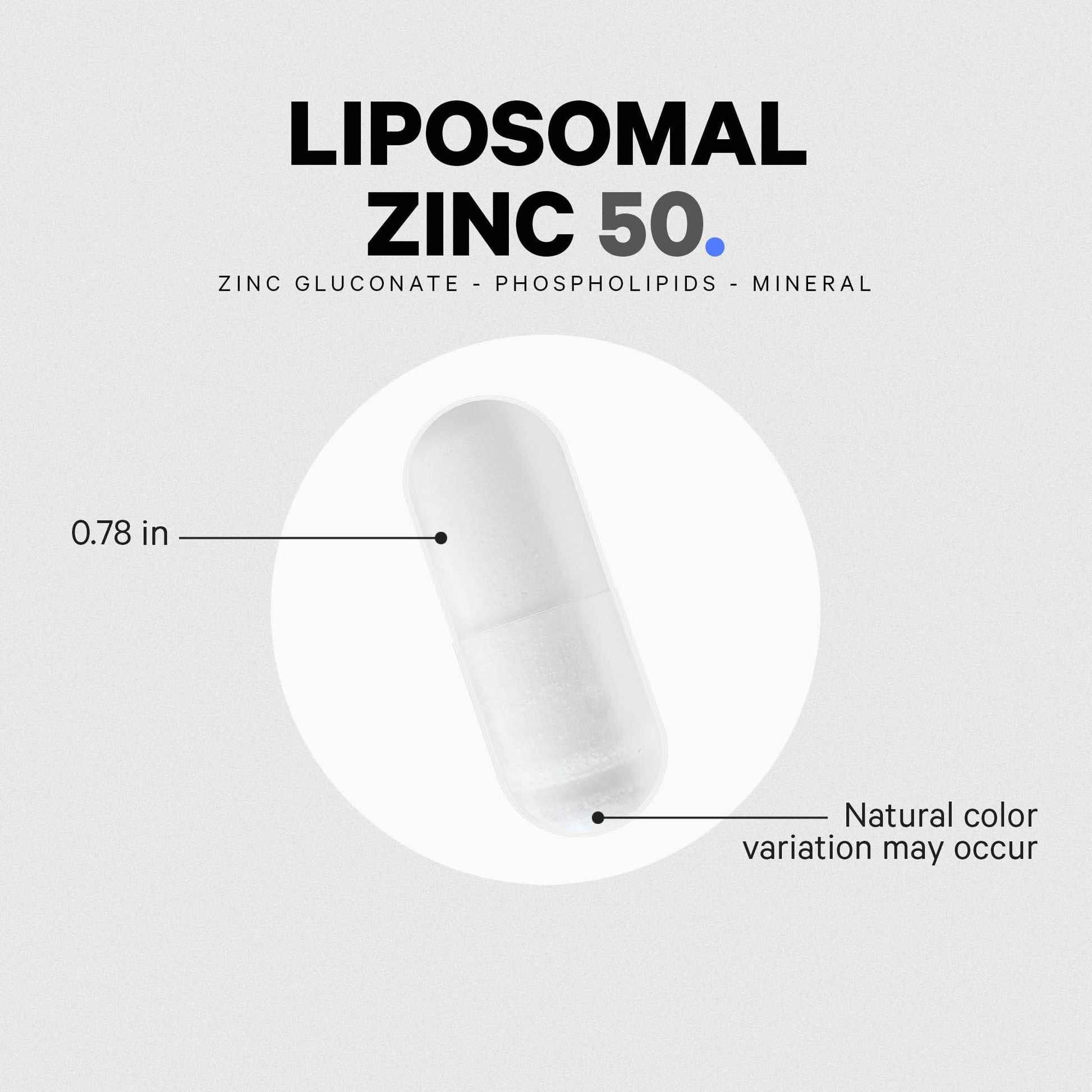 Codeage Liposomal Zinc Supplement – 3 Month Supply – One Per Day - 50 mg Zinc Gluconate Vitamin Pills - Essential Mineral Supplements Liposomal Delivery Matrix - Vegan Non-GMO - 100 Capsules Codeage Au supplements