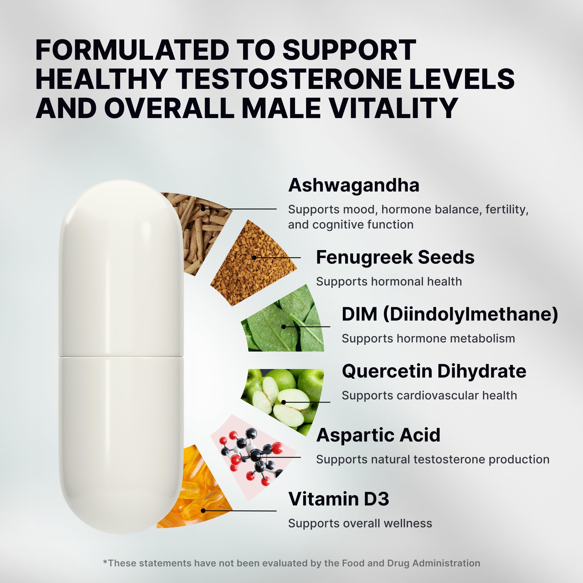 Nature's Pure Blend Peak Performance – Testosterone Supplement for Men with D-Aspartic Acid, Ashwagandha & DIM – Mens Prostate Health Support, Muscle Strength & Energy – Prostate Supplement Nature's Pure Blend Au supplements