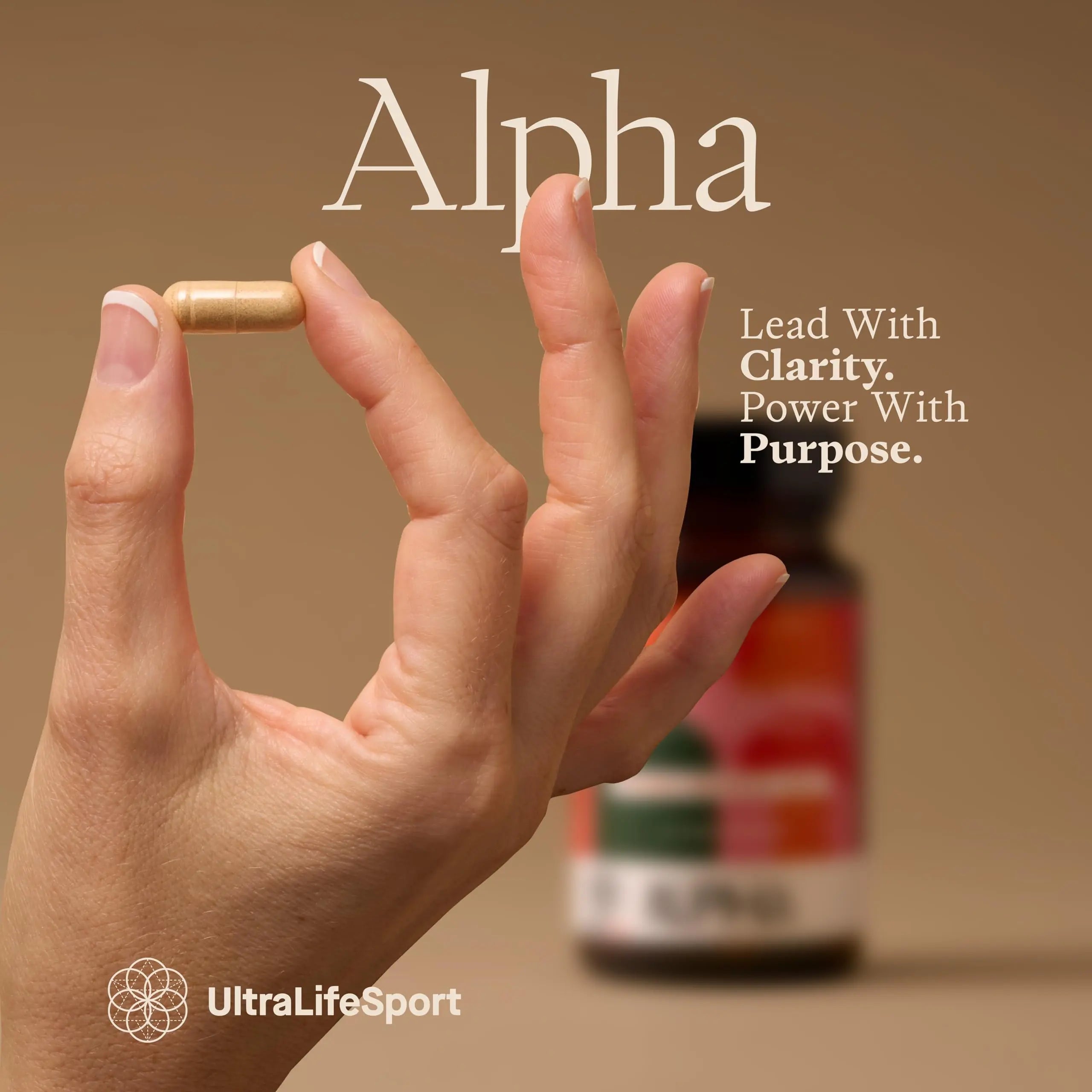 Ultra Life Sport - Alpha Nootropic - 30 Capsule Body and Brain Supplements for Memory and Focus - L-Theanine, B Vitamins, Lion's Mane, Cordyceps Mushrooms, Vitamin D3, K2 MK-7, Lemon Balm and Ginkgo Ultra Life Sport Au supplements