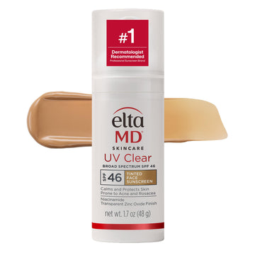 EltaMD UV Clear Tinted Sunscreen for Face, SPF 46 with Zinc Oxide, Oil-Free, Dermatologist Recommended, For Acne-Prone Sensitive Skin, 1.7 oz EltaMD Au supplements