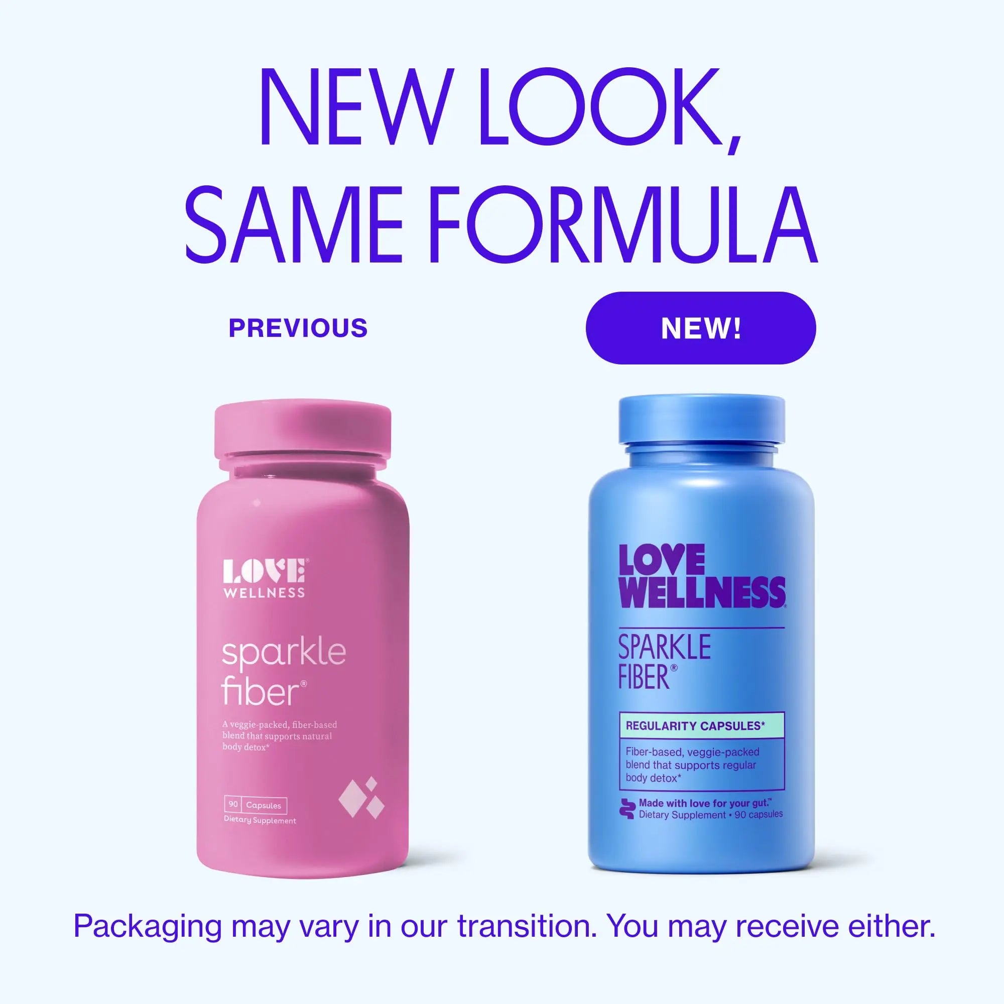 Love Wellness Sparkle Fiber | Fiber Supplement with Digestive Enzymes | Greens Superfood Powder & Psyllium Husk Powder | Promotes Gut Health for Women | Regularity & Bloating Relief | 90 Count Love Wellness Au supplements