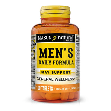 MASON NATURAL, Mens Daily Formula Equivalent to One a Day Mens Brand Tablets - 100 ea MASON NATURAL Au supplements