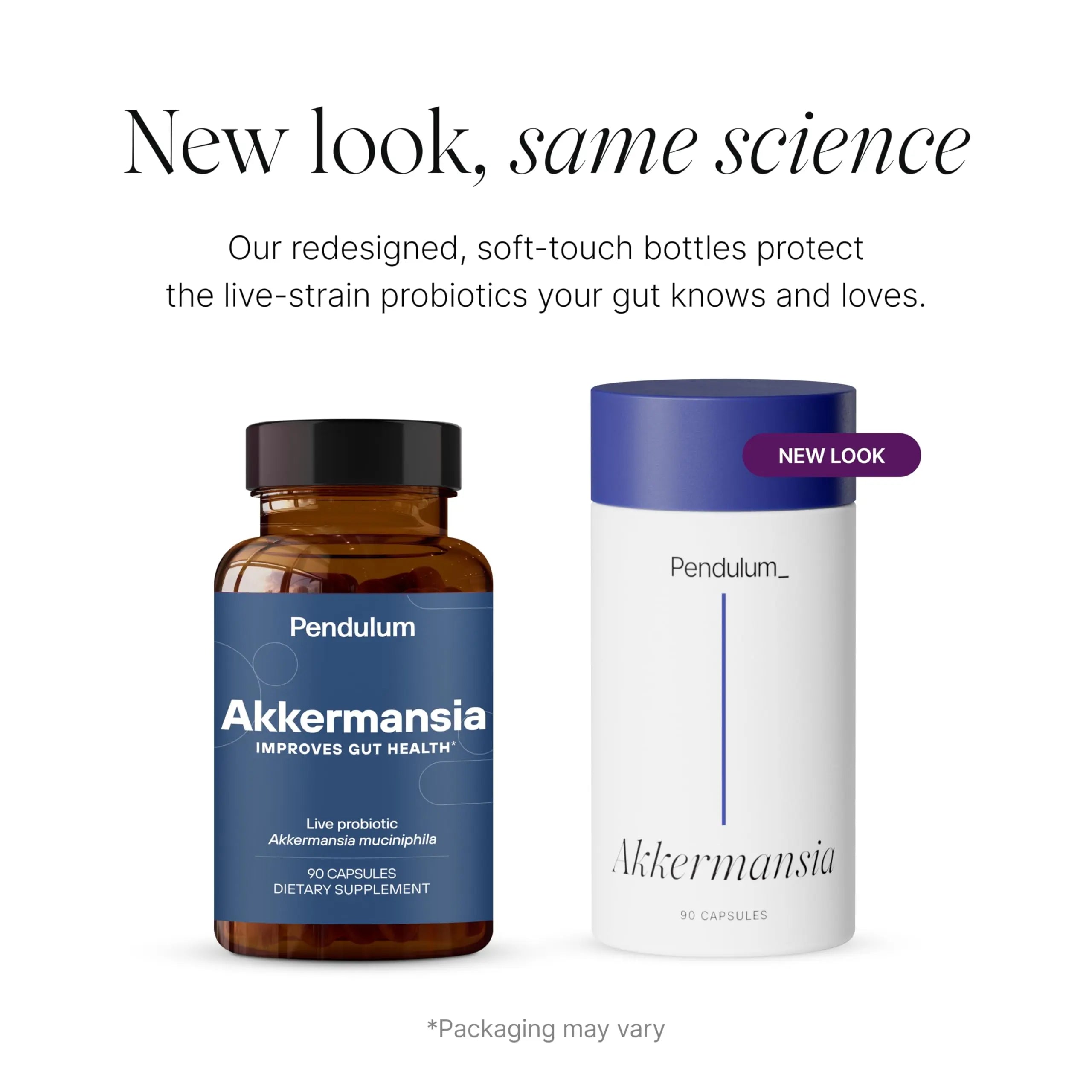 Pendulum Akkermansia Probiotic with Prebiotic Fiber - Delayed Release Capsules, Third-Party Tested, Authentic 100M AFU Live Strain for Gut Health Pendulum Au supplements