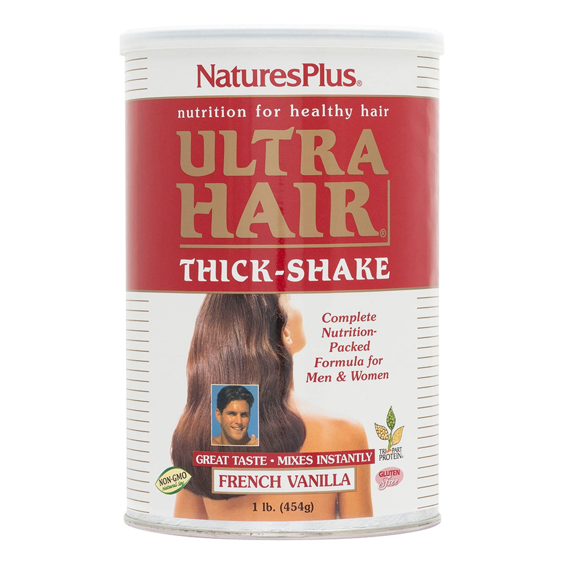 NaturesPlus Ultra Hair Thick Shake - 1 lb - French Vanilla Flavor - Hair Protein Powder for Healthy Growth - With Biotin & Amino Acids - Non-GMO, Gluten-Free - 16 Servings NaturesPlus Au supplements