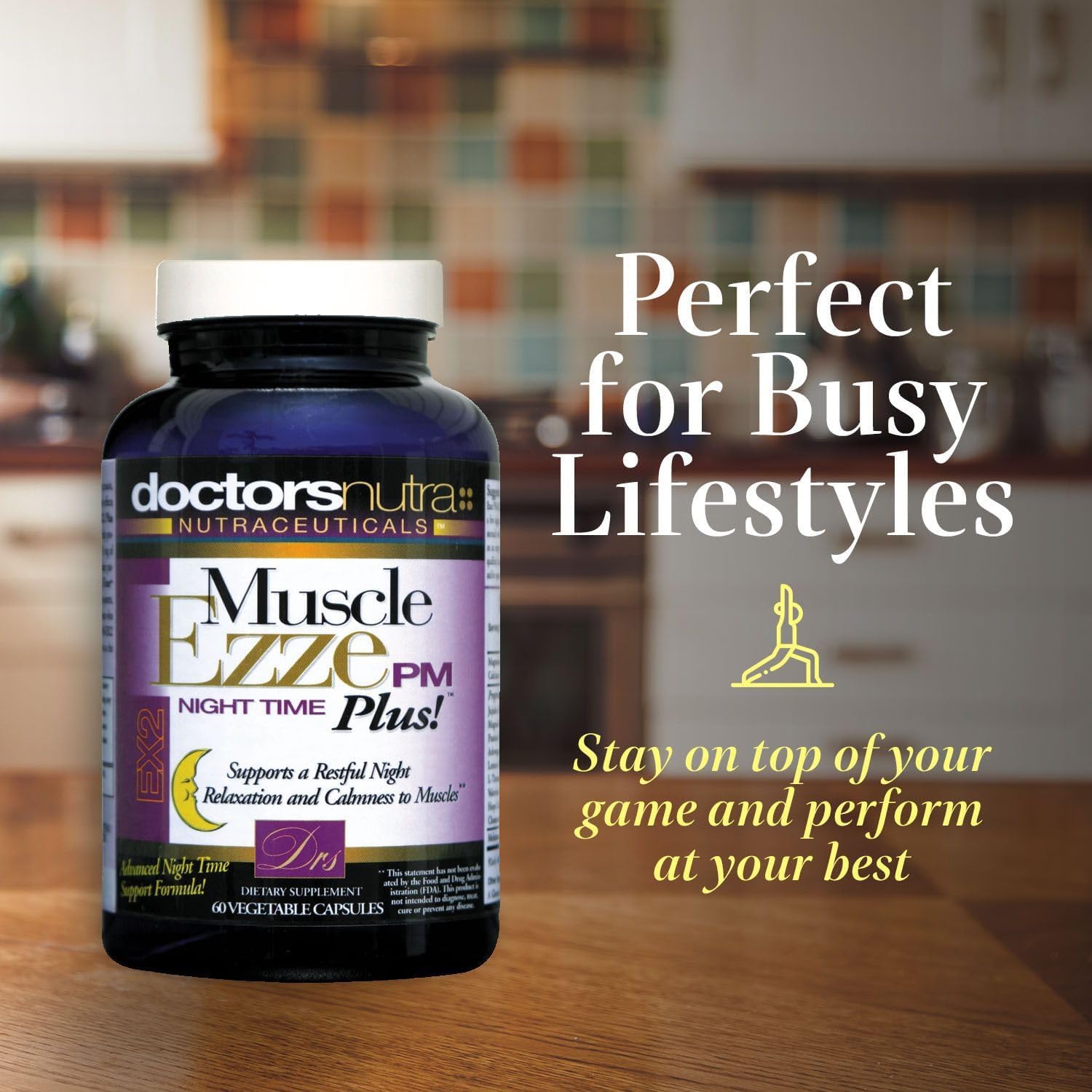 Muscle Ezze PM Plus Night Time Capsules by Doctors Nutra - Nighttime Use - Gluten-Free - 60 Capsules Doctors Nutra Nutraceuticals Au supplements
