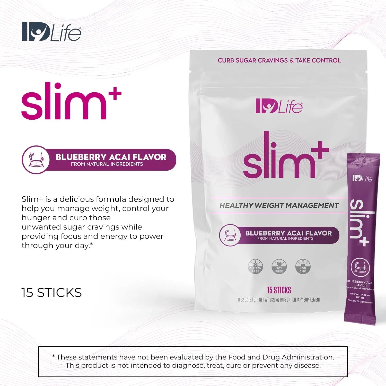 IDLife Slim+ - Weight Management Supplement - Easy to Prepare Delicious Blueberry Acai IDLife Au supplements
