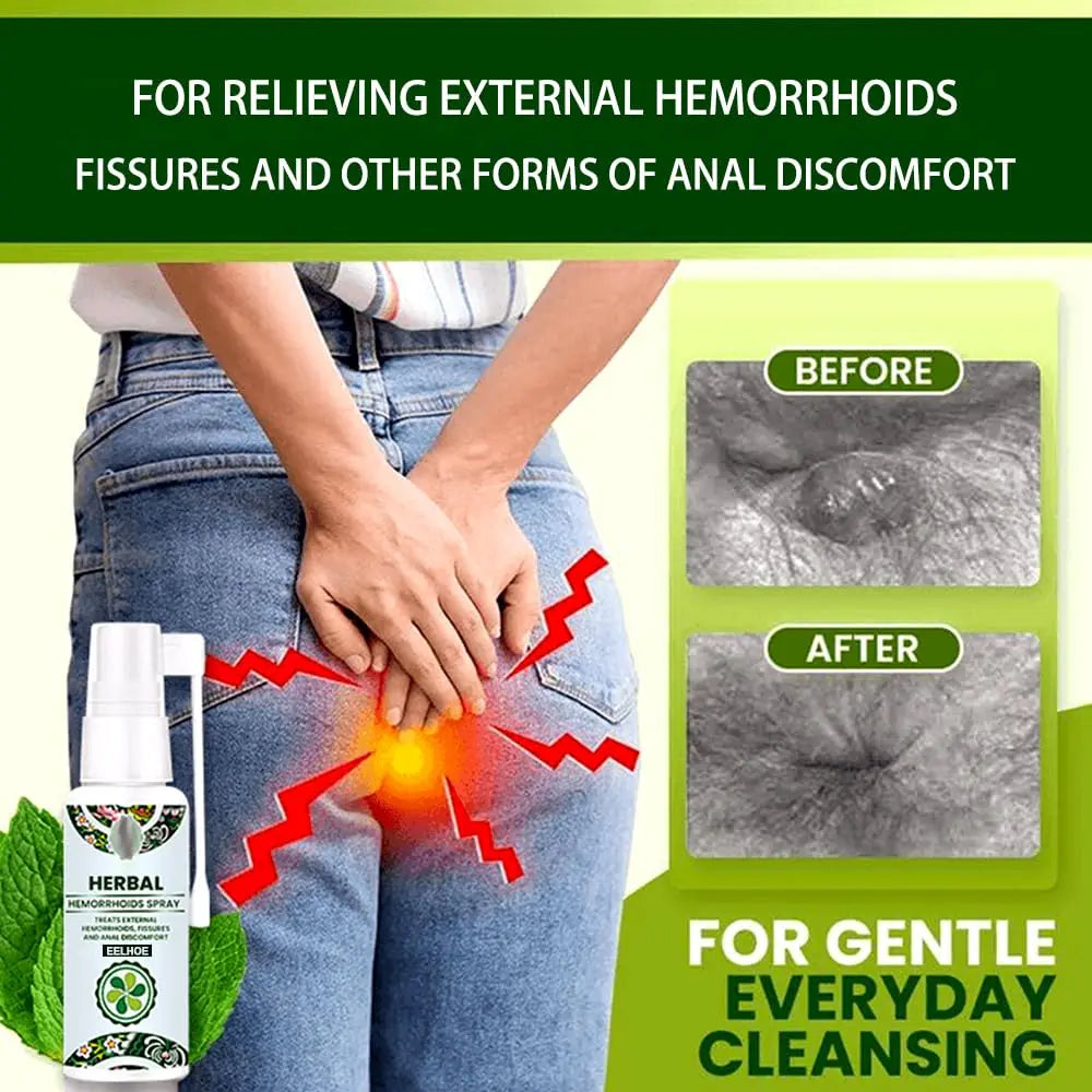 Juztec Hemorrhoid Treatment - Fast Relief with Hemocare Herbal Hemorrhoids Spray & Analese Numb Cream (1 PCS) Juztec Au supplements