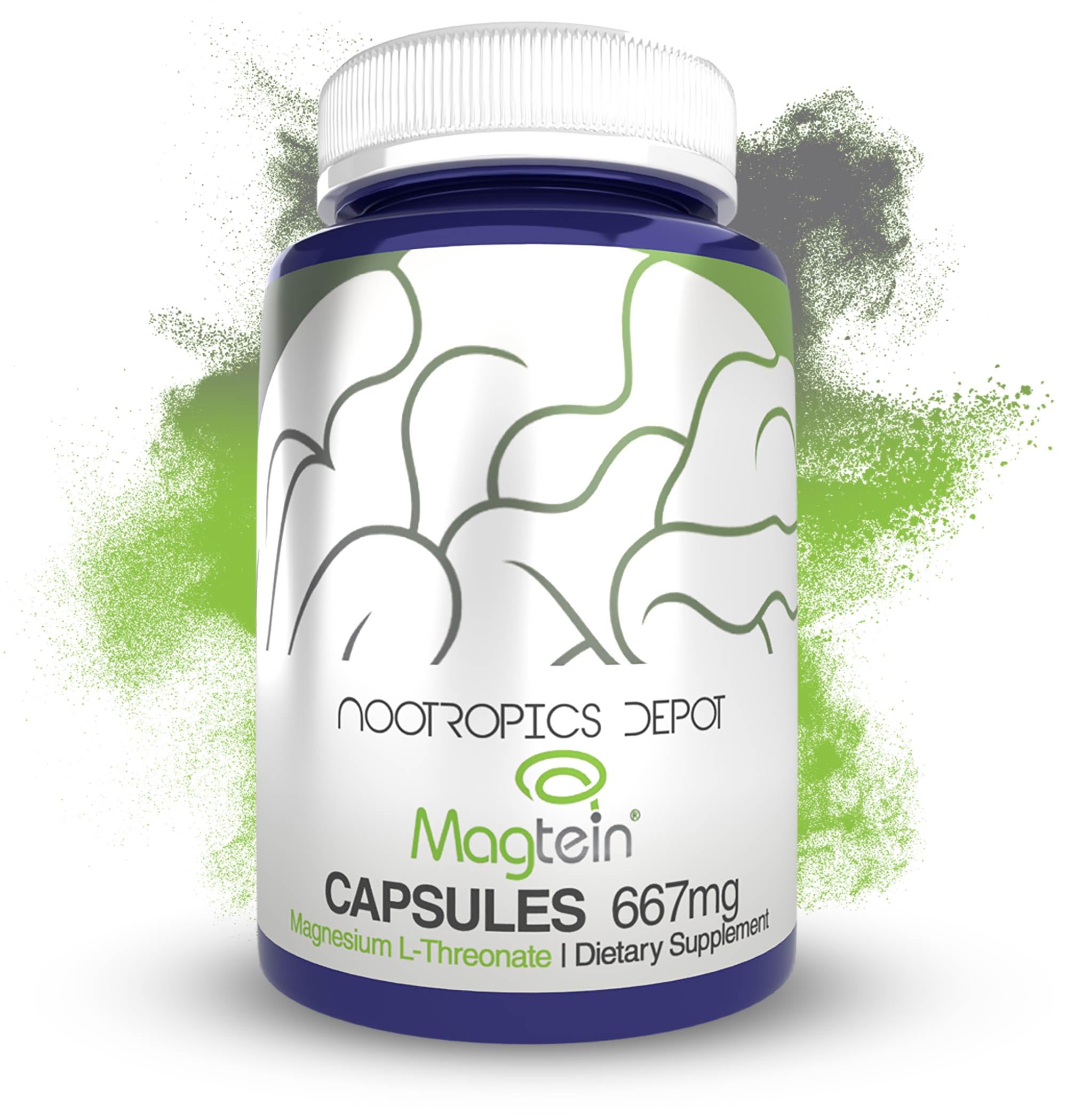 Nootropics Depot Magtein Magnesium L-Threonate Capsules | 90 Count | Mineral Supplement | Natural | Supports Mitochondrial Function | Boosts Energy and Cognitive Function Nootropics Depot Au supplements