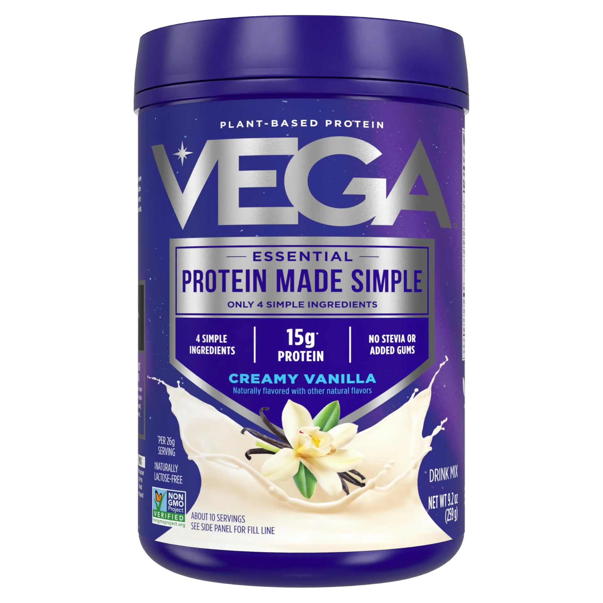 Vega Protein Made Simple Protein Powder, Vanilla - Stevia Free, Vegan, Plant Based, Healthy, Gluten Free, Pea Protein for Women and Men, 9.2 oz (Packaging May Vary) Vega Au supplements
