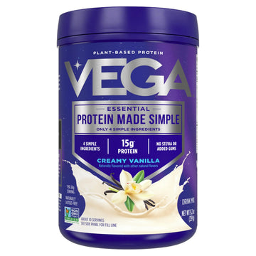 Vega Protein Made Simple Protein Powder, Vanilla - Stevia Free, Vegan, Plant Based, Healthy, Gluten Free, Pea Protein for Women and Men, 9.2 oz (Packaging May Vary) Vega Au supplements